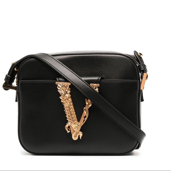 Versace Handbags - Versace
Virtus leather camera bag in black